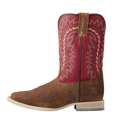 Ariat Relentless Elite - Western Laarzen Bruin / Rood Kinderen - 16016-137